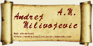 Andrej Milivojević vizit kartica